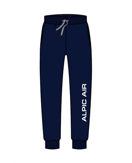 Брюки трикотажные для мальчиков тёмно-синий