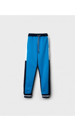 Брюки трикотажные для мальчиков белый,ярко-синий,тёмно-синий