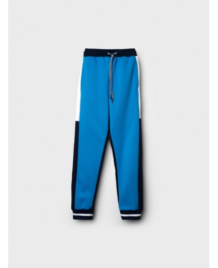 Брюки трикотажные для мальчиков белый,ярко-синий,тёмно-синий