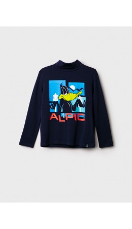 Водолазка трикотажная для мальчиков ярко-синий