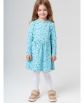 Платье трикотажное для девочек голубой