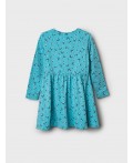 Платье трикотажное для девочек голубой