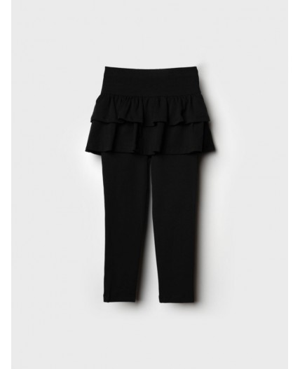 Юбка-легинсы трикотажные для девочек черный