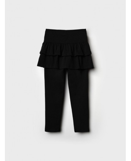 Юбка-легинсы трикотажные для девочек черный