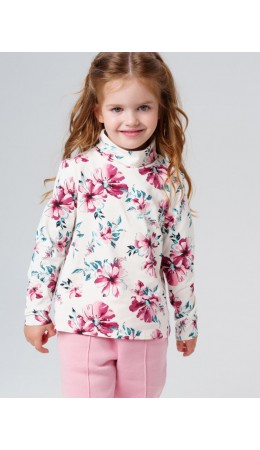 Водолазка трикотажная для девочек разноцветный