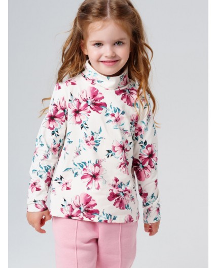 Водолазка трикотажная для девочек разноцветный