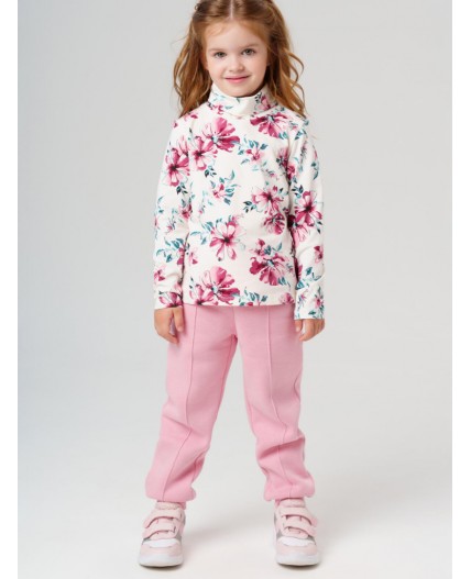 Водолазка трикотажная для девочек разноцветный