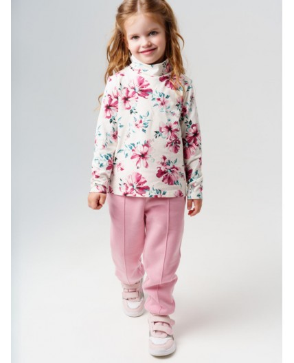 Водолазка трикотажная для девочек разноцветный