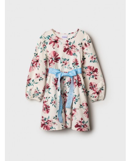 Платье трикотажное для девочек разноцветный