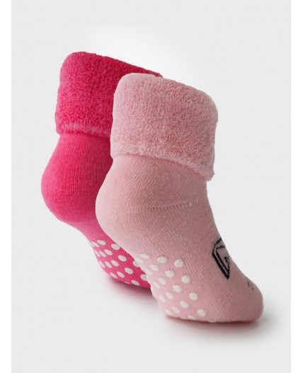 Носки детские трикотажные махровые для девочек розовый,светло-розовый