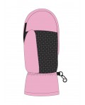 Варежки текстильные для девочек светло-розовый