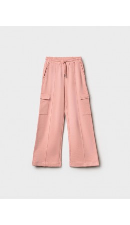 Брюки трикотажные для девочек светло-розовый