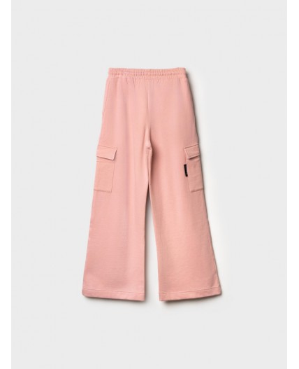 Брюки трикотажные для девочек светло-розовый