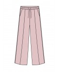 Брюки трикотажные для девочек светло-розовый