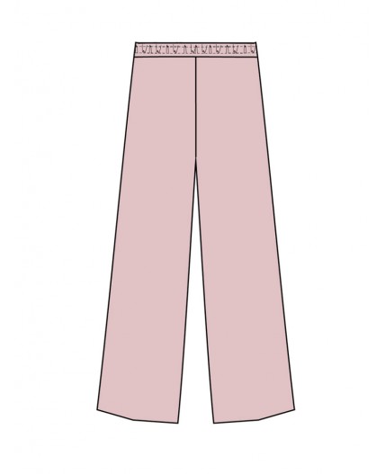 Брюки трикотажные для девочек светло-розовый