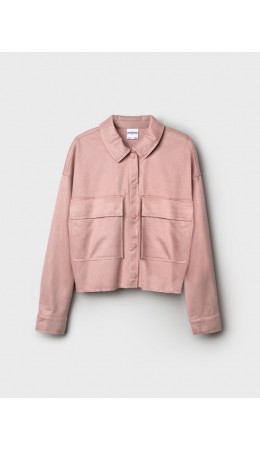 Рубашка трикотажная для девочек светло-розовый