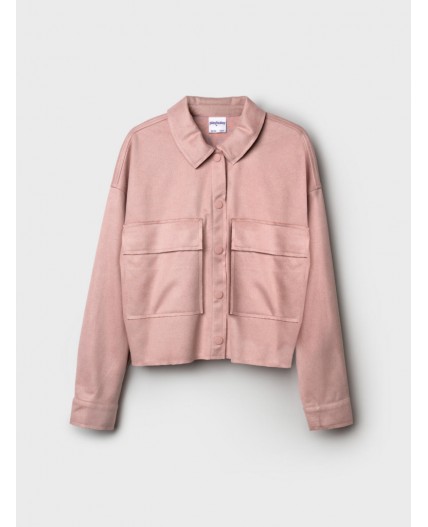 Рубашка трикотажная для девочек светло-розовый