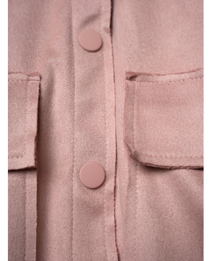 Рубашка трикотажная для девочек светло-розовый