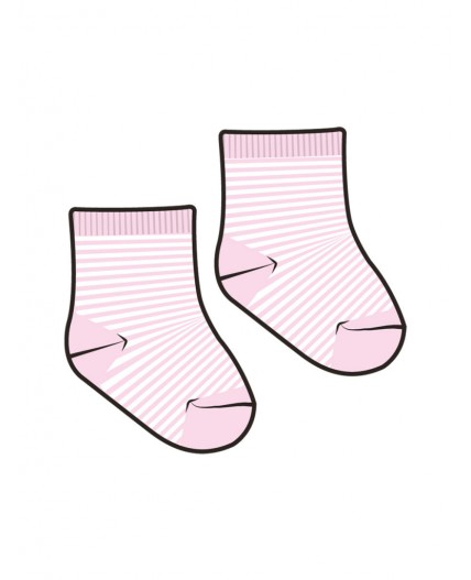 Носки детские трикотажные для девочек, 2 пары в комплекте белый,светло-розовый