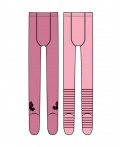 Колготки трикотажные для девочек, 2 пары в комплекте розовый,светло-розовый