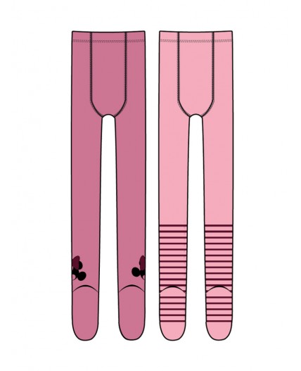 Колготки трикотажные для девочек, 2 пары в комплекте розовый,светло-розовый
