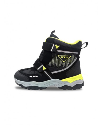 Ботинки для мальчиков черный,зеленый