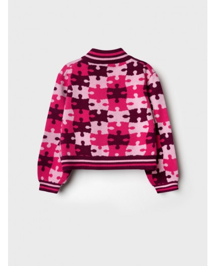 Кардиган трикотажный для девочек розовый,светло-розовый,бордовый