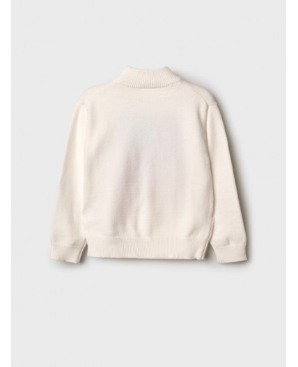 Свитер трикотажный для девочек белый