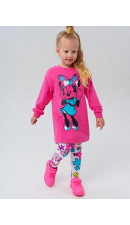 Платье трикотажное для девочек фуксия