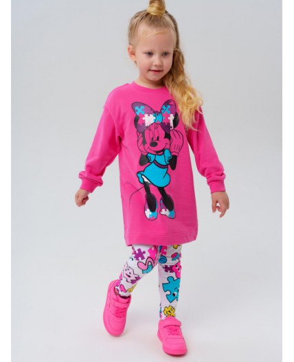 Платье трикотажное для девочек фуксия