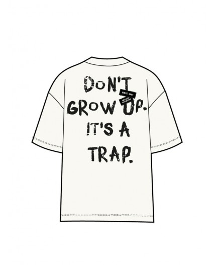 Фуфайка трикотажная для девочек (футболка) молочный