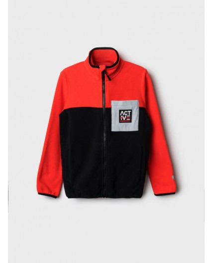 Куртка трикотажная для мальчиков черный,серебряный,красный