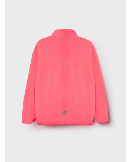 Куртка трикотажная для девочек розовый неоновый