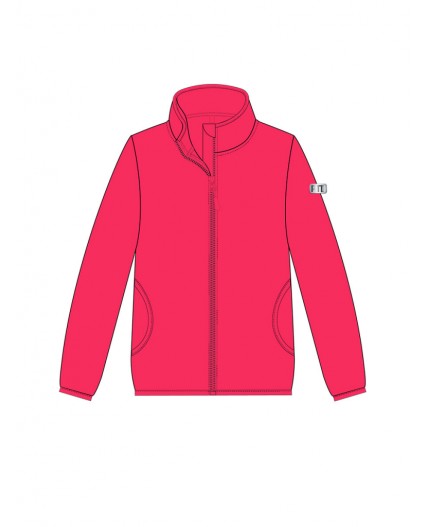 Куртка трикотажная для девочек розовый неоновый