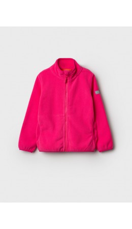 Куртка трикотажная для девочек розовый неоновый
