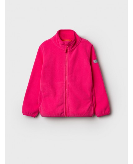 Куртка трикотажная для девочек розовый неоновый