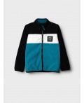 Куртка трикотажная для мальчиков бирюзовый,белый,черный