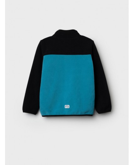 Куртка трикотажная для мальчиков бирюзовый,белый,черный