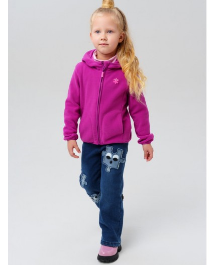 Куртка трикотажная для девочек малиновый