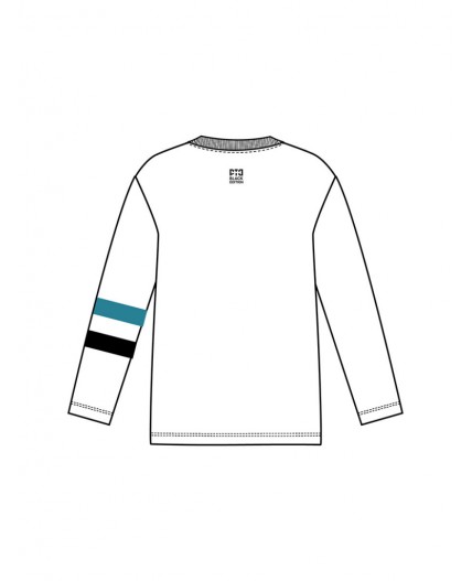 Фуфайка трикотажная для мальчиков (футболка с длинными рукавами) белый