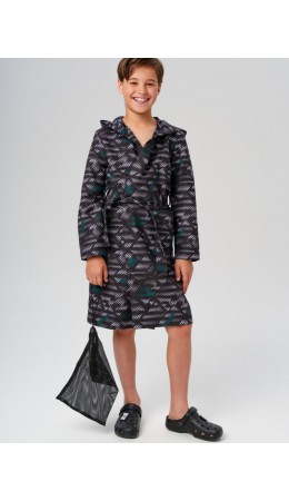 Халат трикотажный для мальчиков разноцветный