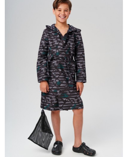 Халат трикотажный для мальчиков разноцветный