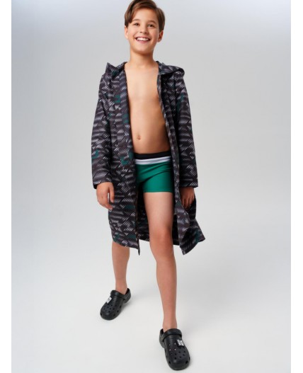 Халат трикотажный для мальчиков разноцветный