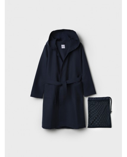 Халат трикотажный для мальчиков тёмно-синий