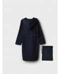 Халат трикотажный для мальчиков тёмно-синий