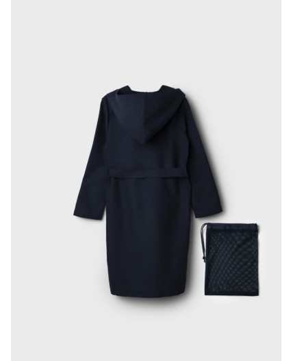 Халат трикотажный для мальчиков тёмно-синий