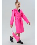 Халат трикотажный для девочек фуксия