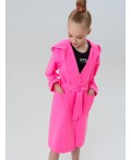 Халат трикотажный для девочек фуксия