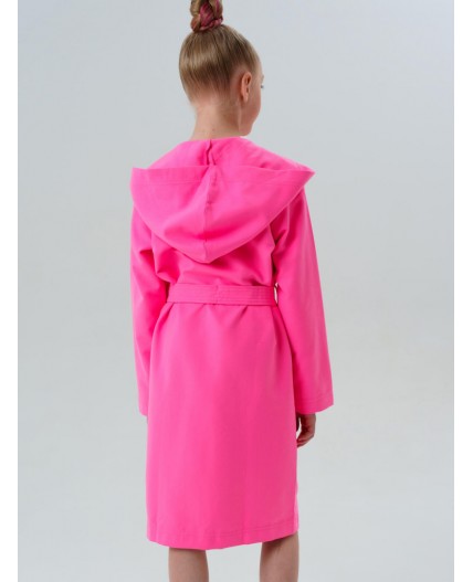 Халат трикотажный для девочек фуксия