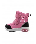 Ботинки для девочек розовый,черный